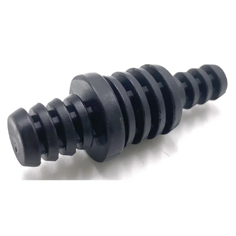 1/4", 3/8" And 1/2" Hose Barb Plug Black Plastic