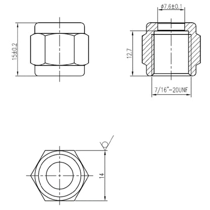 SS NPB Swivel Nut 1/4" FFL