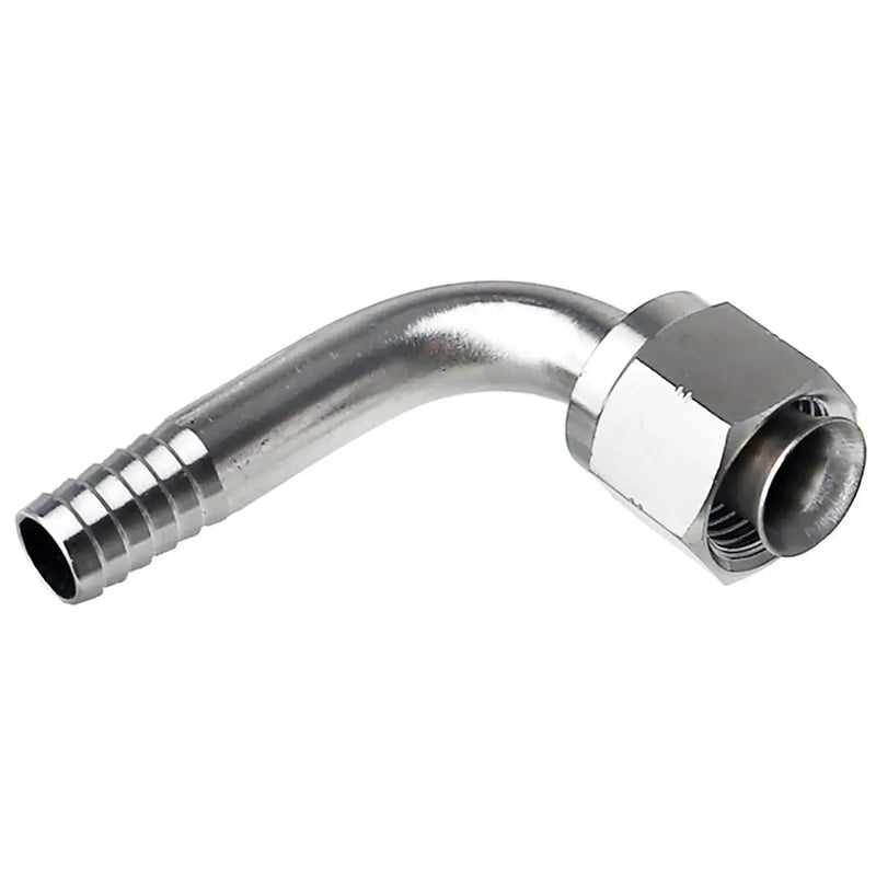 SS Elbow 3/8" Swivel Nut X 3/8" Barb