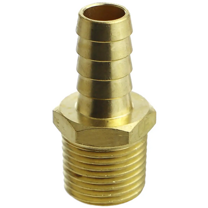 Brass Adapter 1/2" NPT X 1/2" Barb