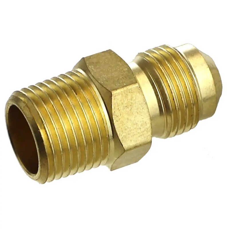 Brass Adapter 1/2" NPT X 3/8" MFL