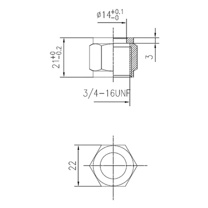 SS NPB Swivel Nut 1/2" FFL