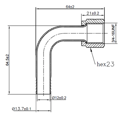 SS Elbow 1/2" FFL Swivel Nut X 1/2" Barb