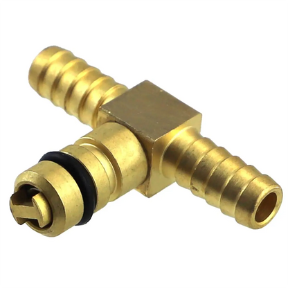 CO2 Fitting 1/4" Barb Brass Tee For FLOJET 5000 And G Pumps