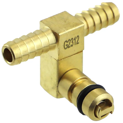 CO2 Fitting 1/4" Barb Brass Offset Tee For FLOJET 5000 And G Pumps