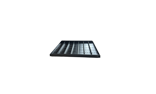 7 Wide Universal Black Organizer Tray With Clear Price Rail For GDM10/12 and VR10/12
