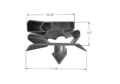 Replacement OCM True 959287 Door Gasket, Black, 21-1/4" x 30-1/2", Tbb/Tdd-2/3/4