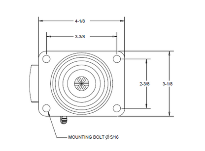 Caster Wheels, 3 Inch Heavy Duty Casters Set of 4