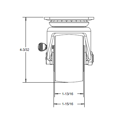 Caster Wheels, 3 Inch Heavy Duty Casters Set of 4