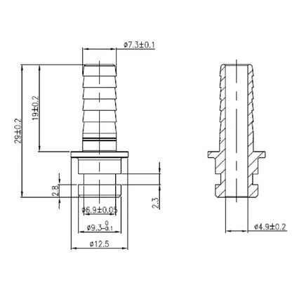 SS Input 1/4" Straight with O-Ring