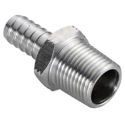 SS Adapter 3/8" NPT X 3/8" Barb