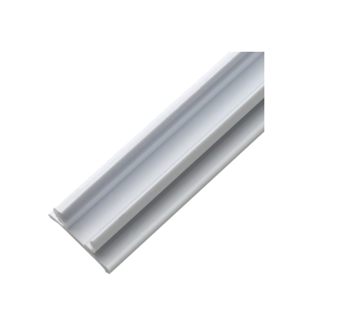 Replacement Universal White Price Rail - 24" for True, Habco, and Imbera Shelves